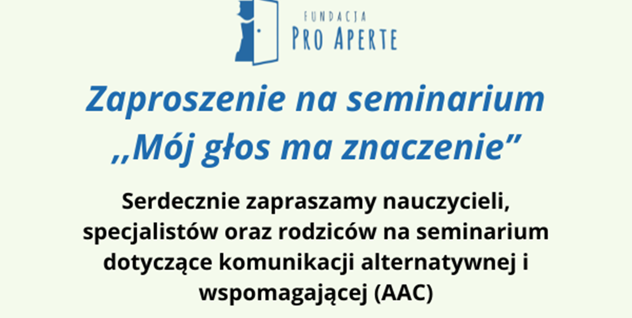 Mój głos ma znaczenie. Fundacja Pro Aperte zaprasza na spotkanie nauczycieli